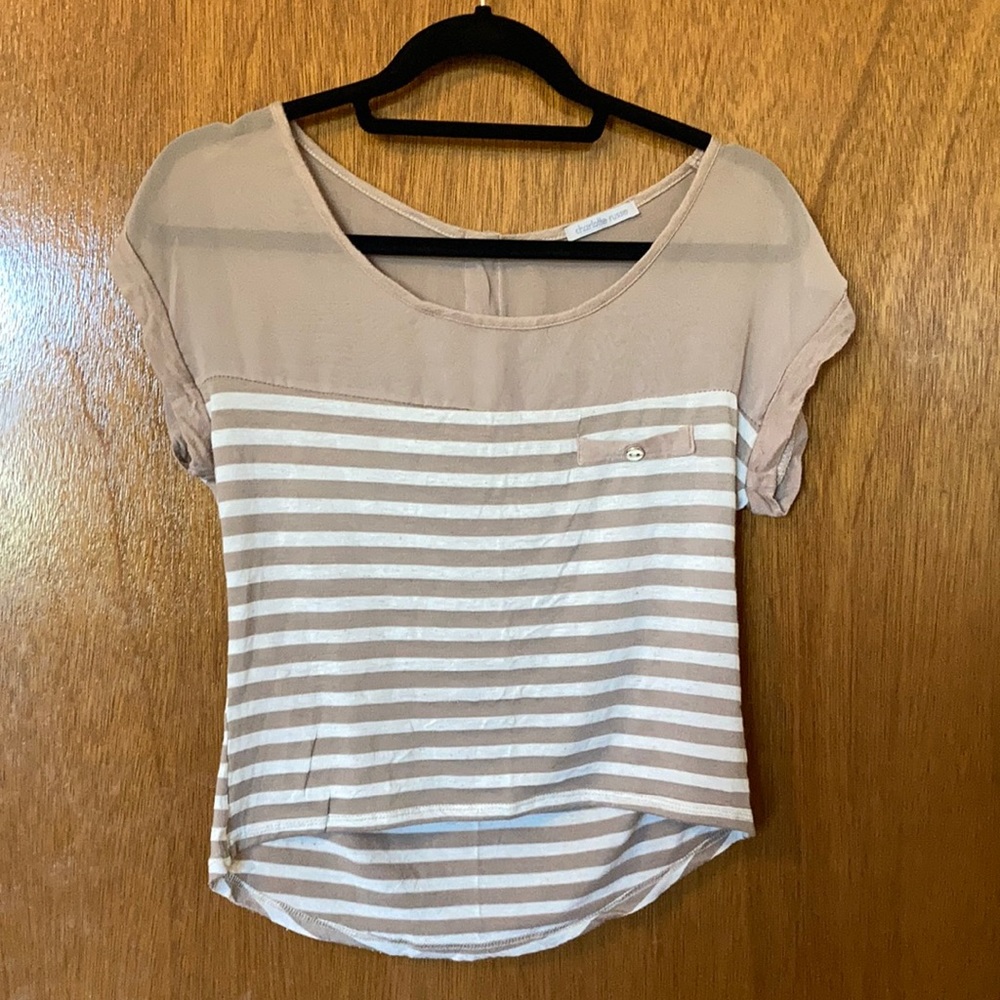 🔥3FOR$30🔥 Beige striped top